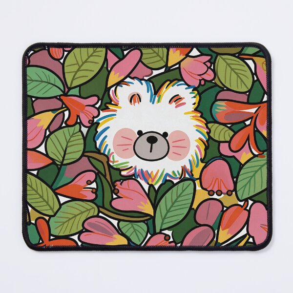 Item preview, Cute Little Hamster in Pink Camellia Flowers designed and sold by Simple Life & KAMOCHI.