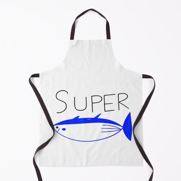 Item preview, Super Blue Tuna Fish Cute Minimalist Hand Drawn Ocean Animal Graphic Novelty Design designed and sold by KenveLaova.