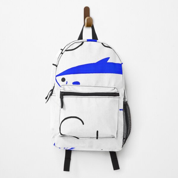 Item preview, Super Blue Tuna Fish Cute Minimalist Hand Drawn Ocean Animal Graphic Novelty Design designed and sold by KenveLaova.