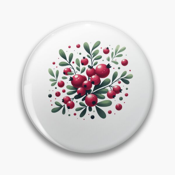 Item preview, Cranberry Botanical Pattern | Minimal Nordic Style Berry Illustration designed and sold by HelgaCraftery.