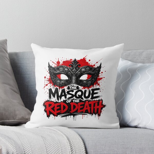 Aperçu de l'œuvre Edgar Allan Poe Le Masque de la Mort Rouge Masque Crâne Gothique créée et vendue par Fenay Designs.