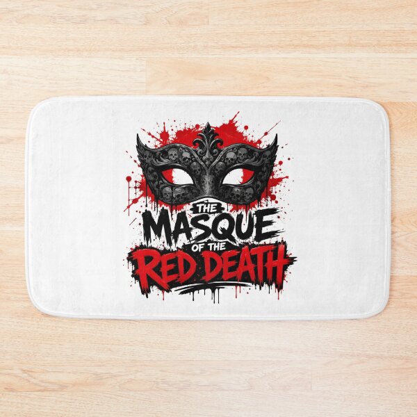Aperçu de l'œuvre Edgar Allan Poe Le Masque de la Mort Rouge Masque Crâne Gothique créée et vendue par Fenay Designs.