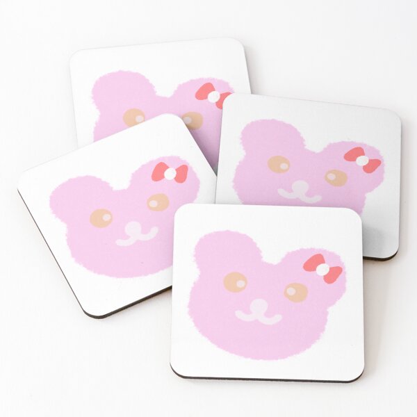 Item preview, : ⁠Adorable Pink Bear Face Character Illustration with Cute Smile for Kids⁠ designed and sold by Teenidesign .