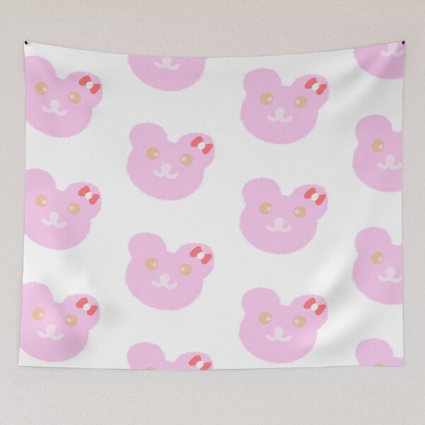 Item preview, : ⁠Adorable Pink Bear Face Character Illustration with Cute Smile for Kids⁠ designed and sold by Teenidesign .
