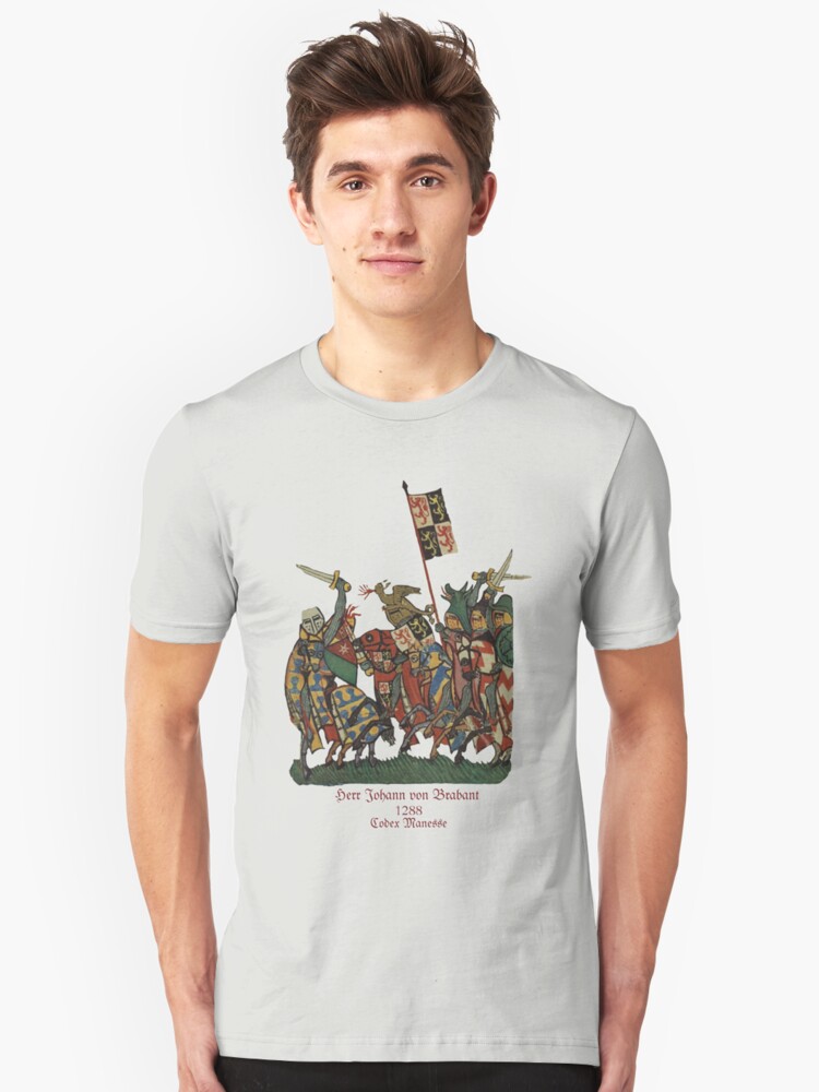 Alternate view of Johann von Brabant in 1288 Battle Slim Fit T-Shirt
