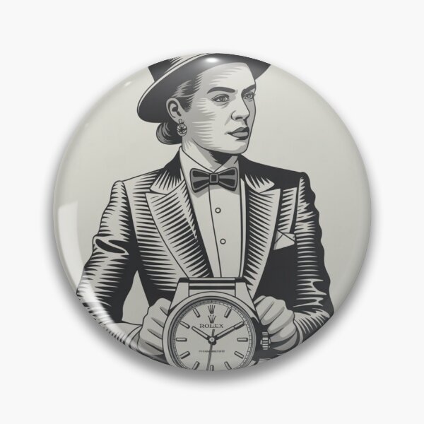 Item preview, Elegant Woman with Luxury Watch designed and sold by RAISC.