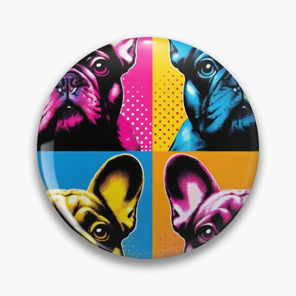 Item preview, French Bulldog pop art - Intense colors designed and sold by davidromapixel.