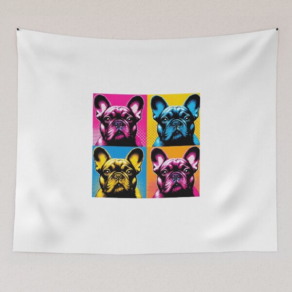 Item preview, French Bulldog pop art - Intense colors designed and sold by davidromapixel.