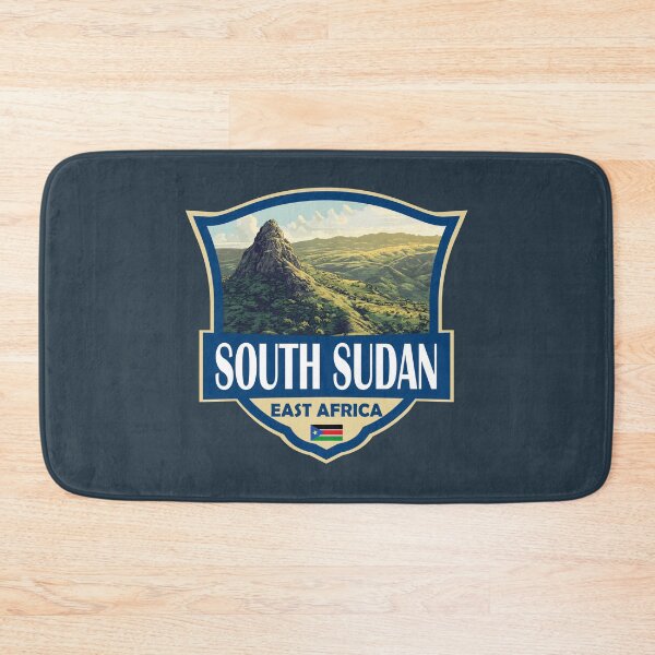 Item preview, South Sudan Illustration Retro Badge designed and sold by KrisSidDesigns.