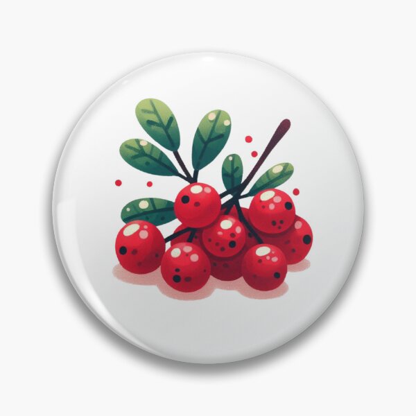 Item preview, Cranberry Botanical Pattern | Minimal Nordic Style Berry Illustration designed and sold by HelgaCraftery.