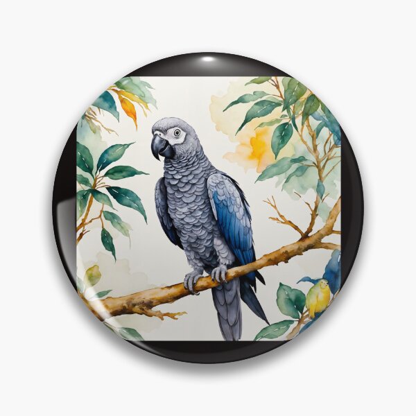 Item preview, African Grey Parrot  Intelligence and Wild Elegance #6 designed and sold by Helios Be. Lavsh.