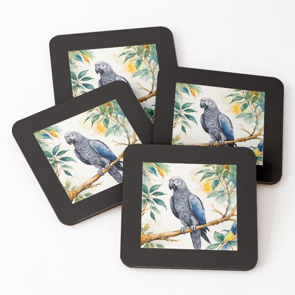 Item preview, African Grey Parrot  Intelligence and Wild Elegance #6 designed and sold by Helios Be. Lavsh.