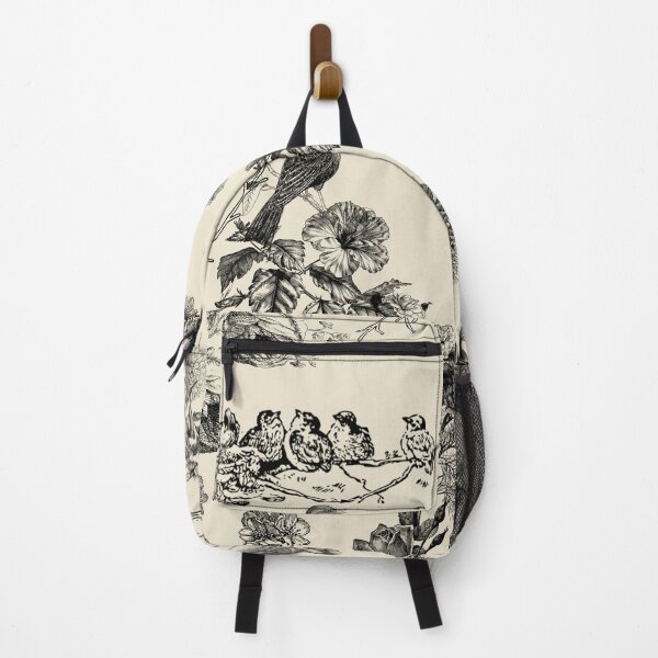 Item preview, Vintage Botanical Birds Toile Pattern designed and sold by Asmaa Abdul-Azim.