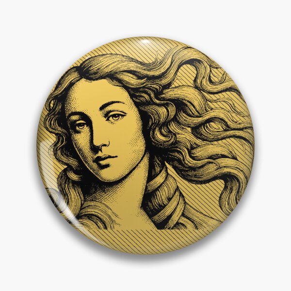 Item preview, The Birth of Venus Dark Academia Gold Digital Sketch designed and sold by RPrintPulse.