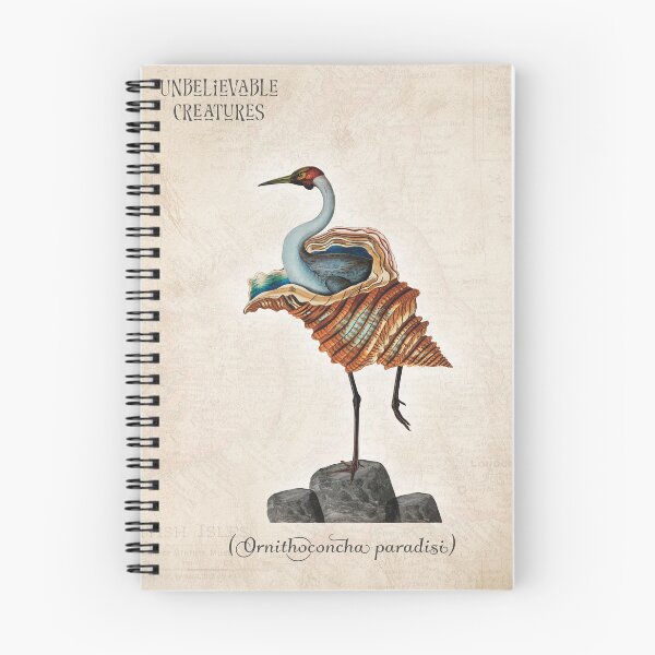 Item preview, Ornithoconcha Paradisi | Exotic Shell Bird Surreal Collage Creature designed and sold by Becky-Poppins.