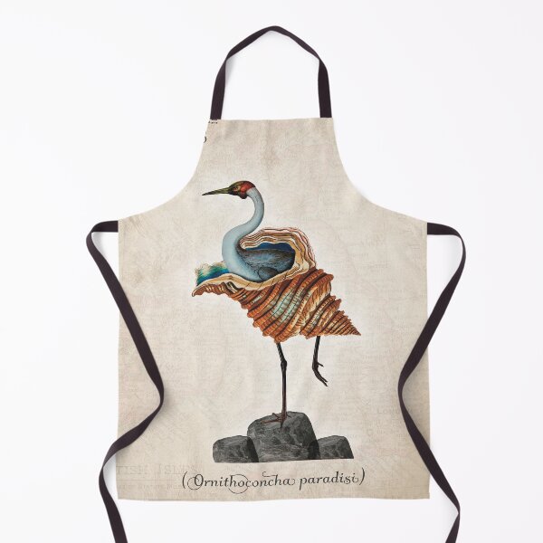 Item preview, Ornithoconcha Paradisi | Exotic Shell Bird Surreal Collage Creature designed and sold by Becky-Poppins.