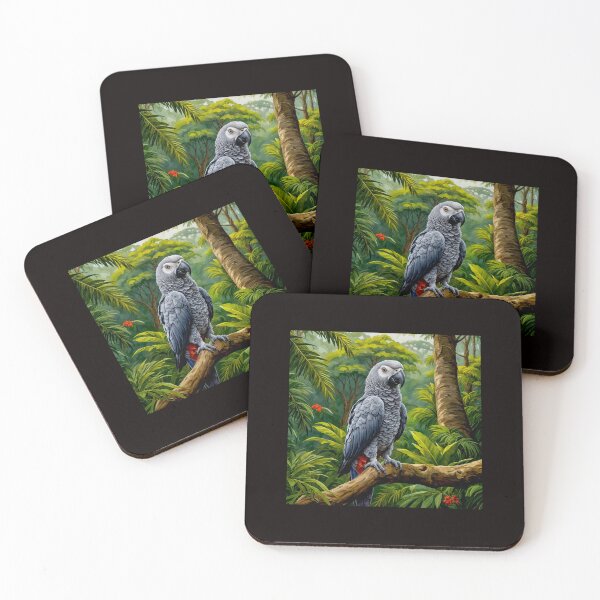 Item preview, African Grey Parrot  Intelligence and Wild Elegance #7 designed and sold by Helios Be. Lavsh.