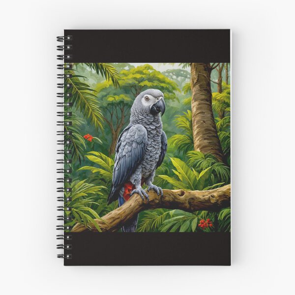 Item preview, African Grey Parrot  Intelligence and Wild Elegance #7 designed and sold by Helios Be. Lavsh.