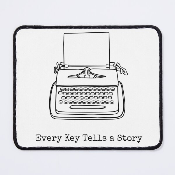 Item preview,  Every Key Tells a Story - Vintage Typewriter Line Art designed and sold by M.Store.