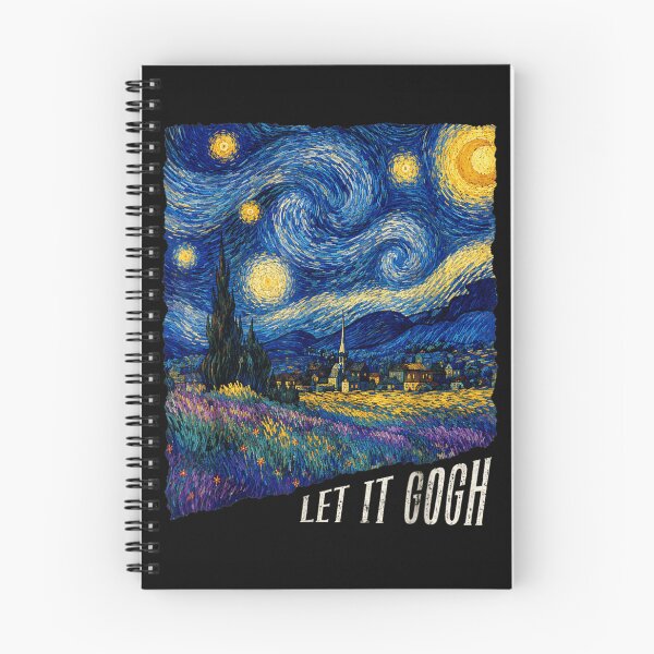 Item preview, Let It Gogh Funny Vincent Van Gogh Starry Night Painting Pun Fine Art designed and sold by EvandSolis.