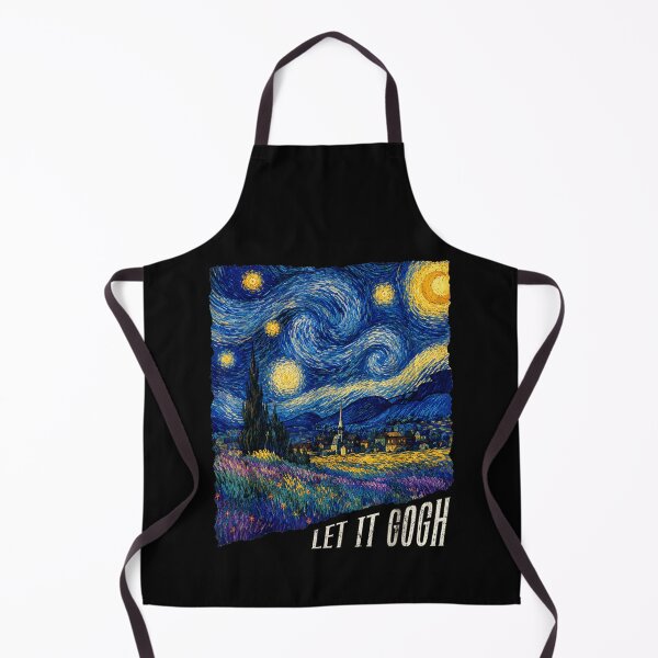 Item preview, Let It Gogh Funny Vincent Van Gogh Starry Night Painting Pun Fine Art designed and sold by EvandSolis.