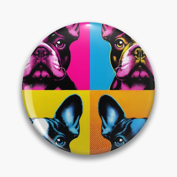 Item preview, French Bulldog pop art style - Vibrant colors designed and sold by davidromapixel.