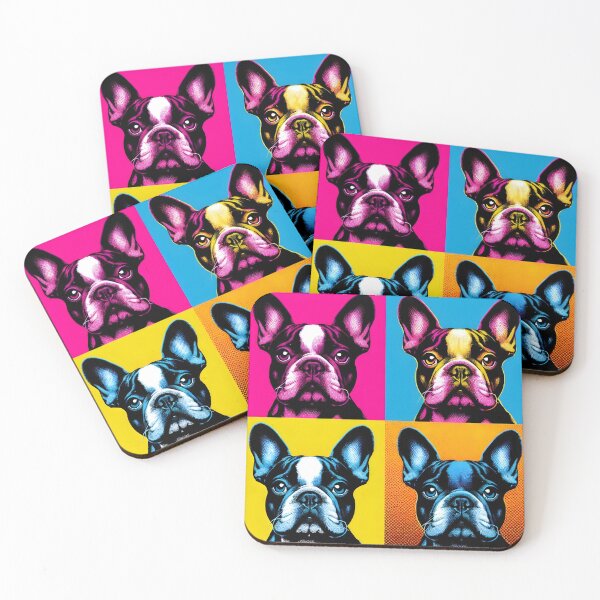 Item preview, French Bulldog pop art style - Vibrant colors designed and sold by davidromapixel.