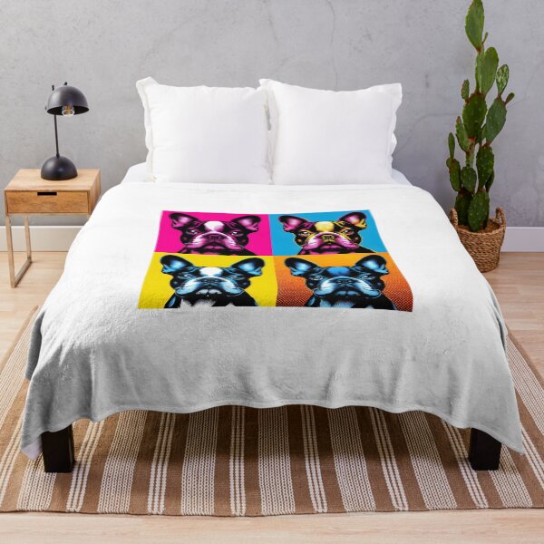 Item preview, French Bulldog pop art style - Vibrant colors designed and sold by davidromapixel.