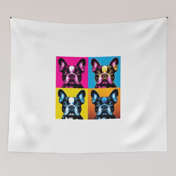Item preview, French Bulldog pop art style - Vibrant colors designed and sold by davidromapixel.