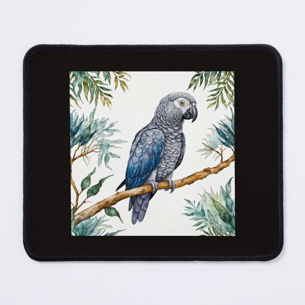 Item preview, African Grey Parrot Intelligence and Wild Elegance #8 designed and sold by Helios Be. Lavsh.