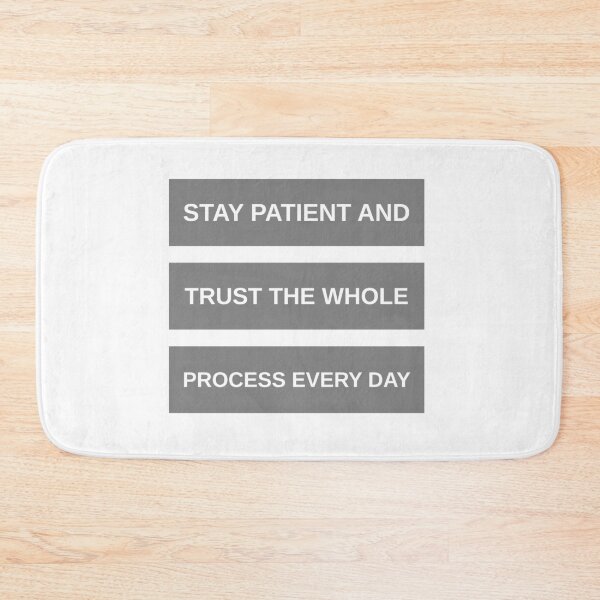 Item preview, Stay Patient Trust The Process - Minimalist Streetwear Typography designed and sold by Atlant11.