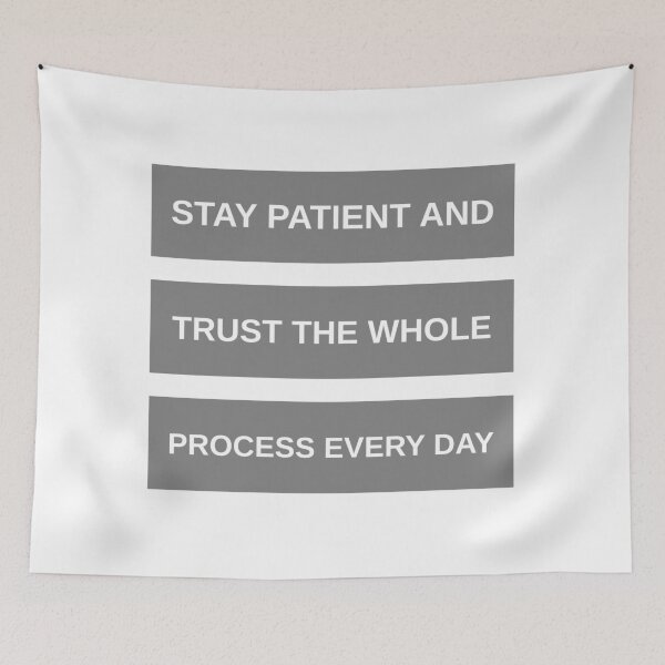 Item preview, Stay Patient Trust The Process - Minimalist Streetwear Typography designed and sold by Atlant11.