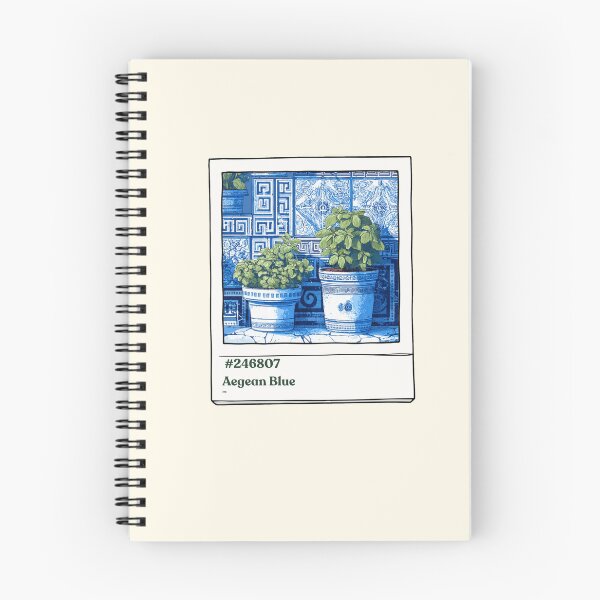 Item preview, Aegean blue pot plants designed and sold by priyankajustine.