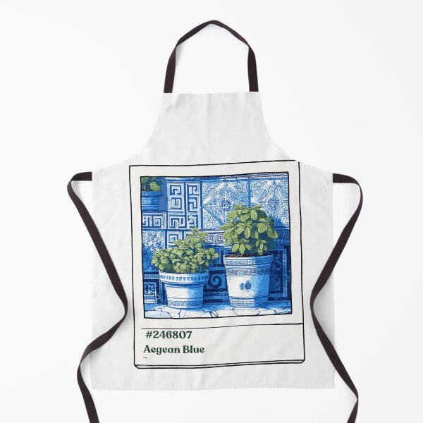 Item preview, Aegean blue pot plants designed and sold by priyankajustine.