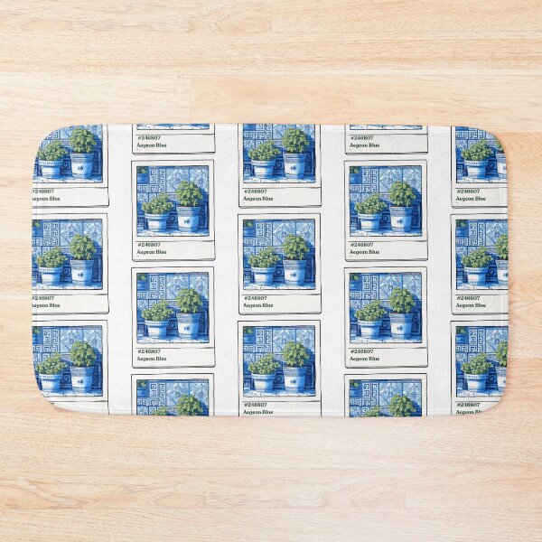 Item preview, Aegean blue pot plants designed and sold by priyankajustine.