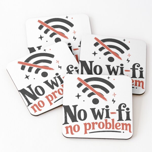 Item preview, No WiFi No Problem – Offline Life Funny Vintage Design designed and sold by MartBook.