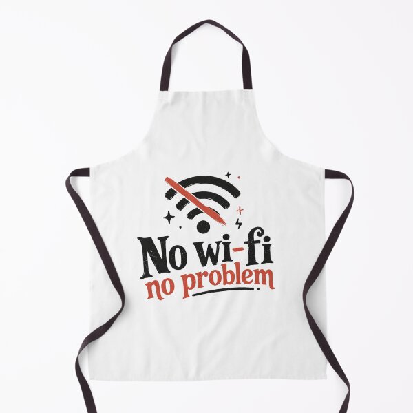 Item preview, No WiFi No Problem – Offline Life Funny Vintage Design designed and sold by MartBook.