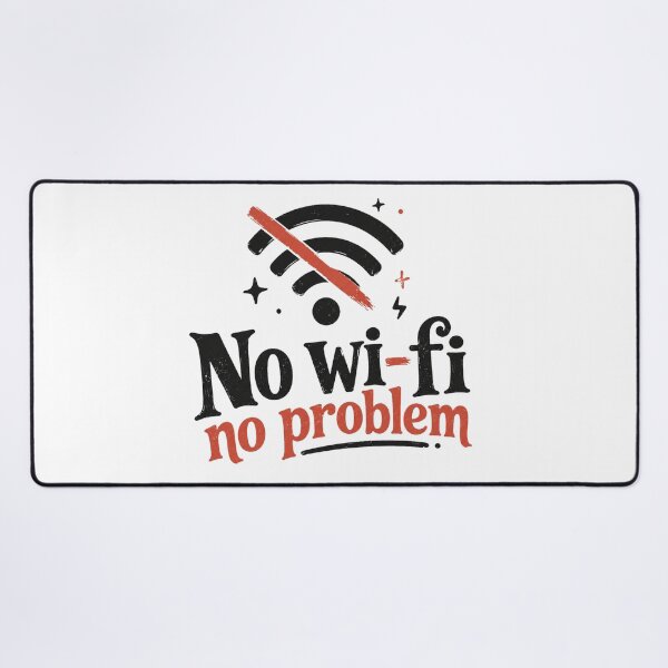 Item preview, No WiFi No Problem – Offline Life Funny Vintage Design designed and sold by MartBook.