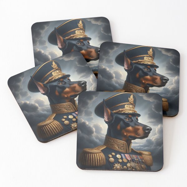 Item preview, High-ranking admiral dog - Naval military art designed and sold by davidromapixel.
