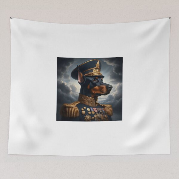 Item preview, High-ranking admiral dog - Naval military art designed and sold by davidromapixel.