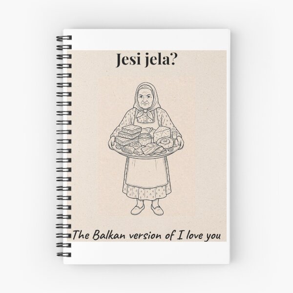 Item preview, Jesi jela, the Balkan version of I love you - Balkan granny design  designed and sold by Mastalina99.
