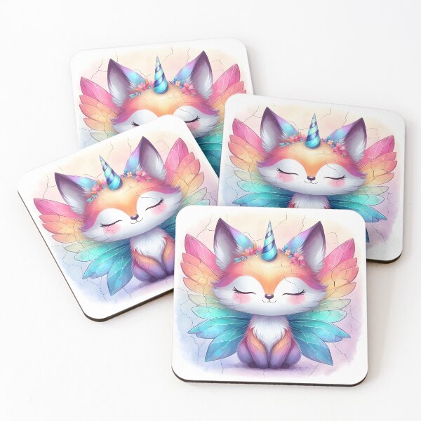 Item preview, Zen Unicorn Fox, Ai Generated Art designed and sold by ACC .