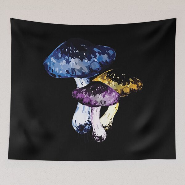 Item preview, Watercolor Mushroom Trio Botanical Art Sticker designed and sold by TeeGals.