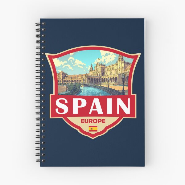 Item preview, Spain Illustration Retro Badge designed and sold by KrisSidDesigns.
