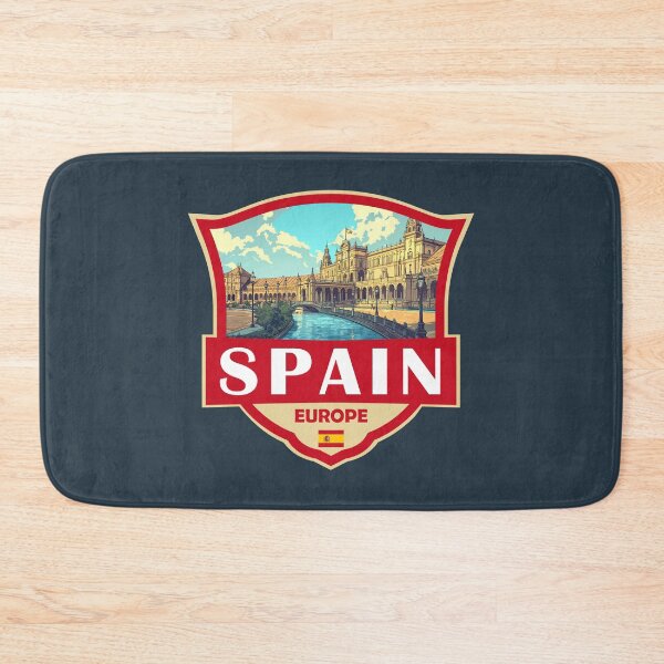 Item preview, Spain Illustration Retro Badge designed and sold by KrisSidDesigns.
