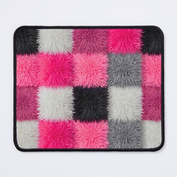 Item preview, Seamless Plush Faux Fur Checkerboard Texture Pattern designed and sold by Kavya Art.