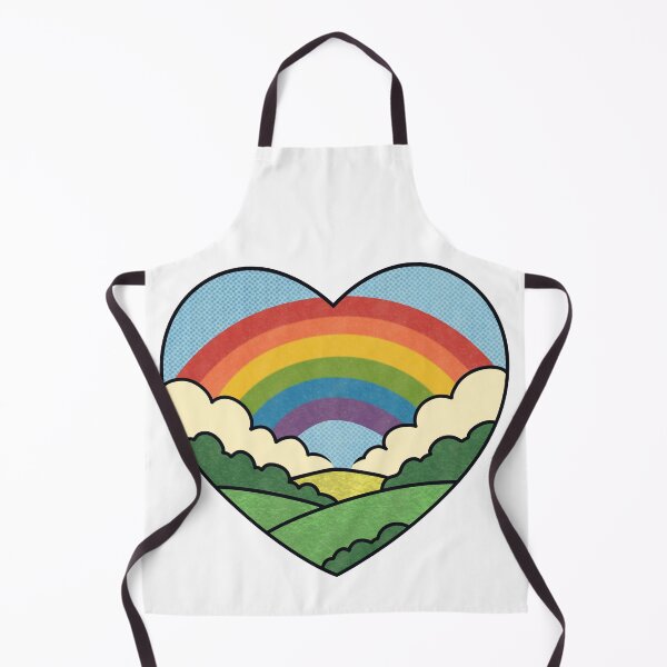 Item preview, Rainbow Landscape Pride Heart Art designed and sold by Anne97s.