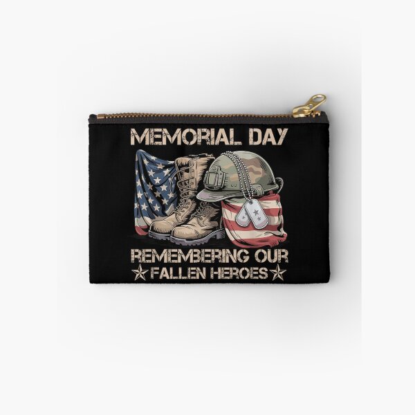 Item preview, Memorial Day Remembering Our Fallen Heroes American Flag Military Combat Boots Soldiers Tribute designed and sold by VedaSeraphina.