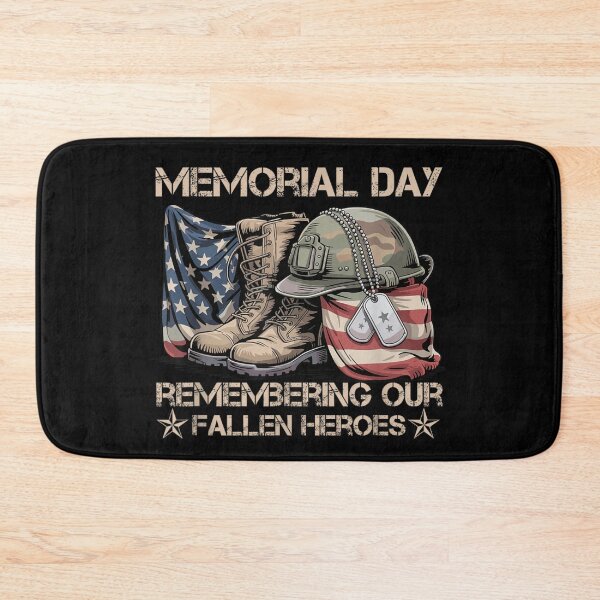 Item preview, Memorial Day Remembering Our Fallen Heroes American Flag Military Combat Boots Soldiers Tribute designed and sold by VedaSeraphina.