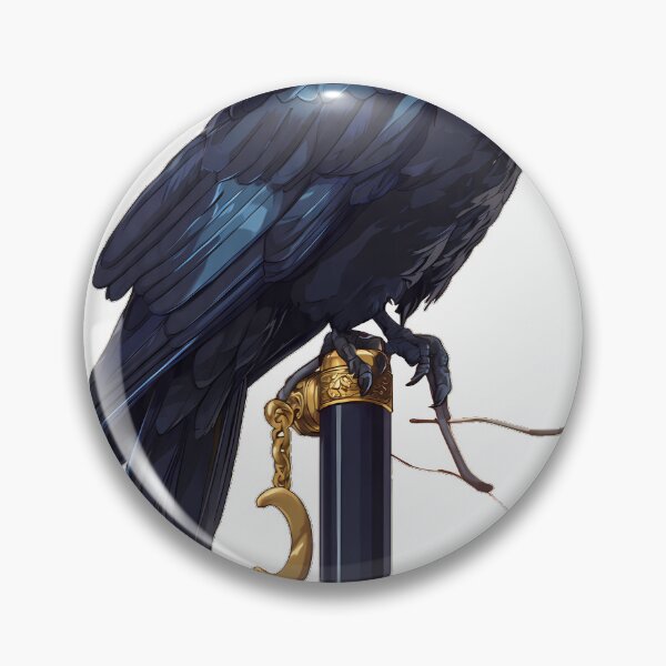 Item preview, Moonlit Fountain Pen Crow designed and sold by pumsquare.